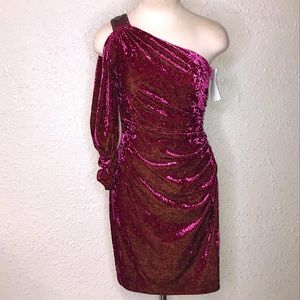 Aidan Mattox Crush Velvet dress